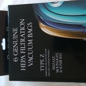 Riccar 6 Genuine Hepa Filtration Vaccum Bag New Type Z